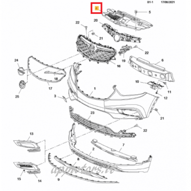 Trim radiator grille 1