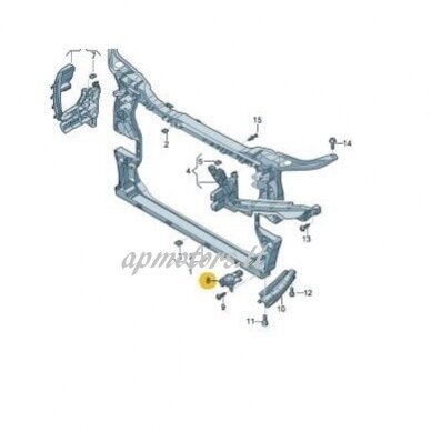 Radiator lowe support bracket mount (right) 1