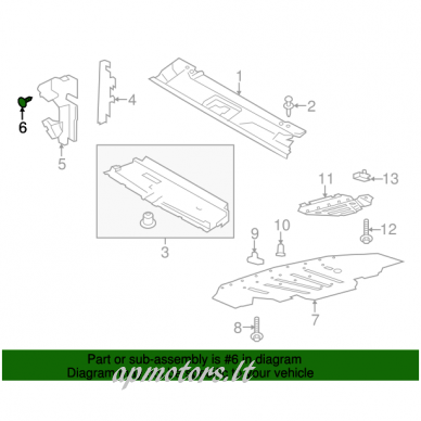 Air deflector retainer 3